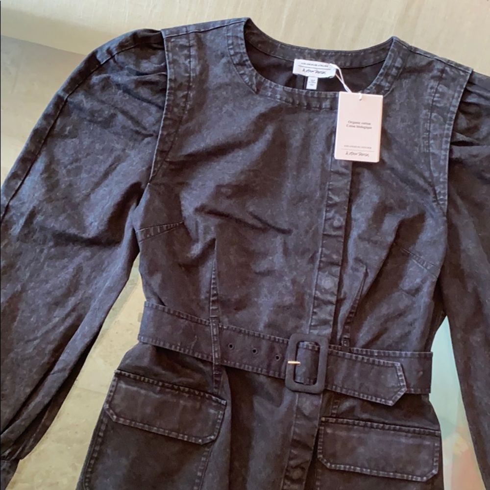 & Other Stories Denim Snap Front Button Dress SZ 6 - Picture 5 of 9